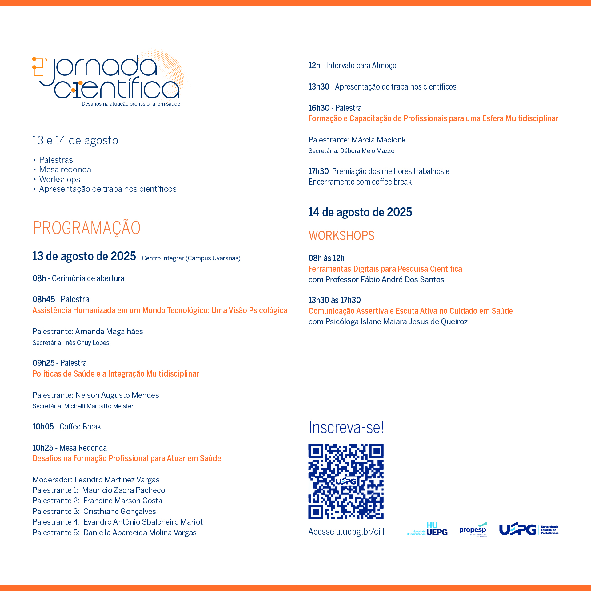 Folder 2ª jornada científica